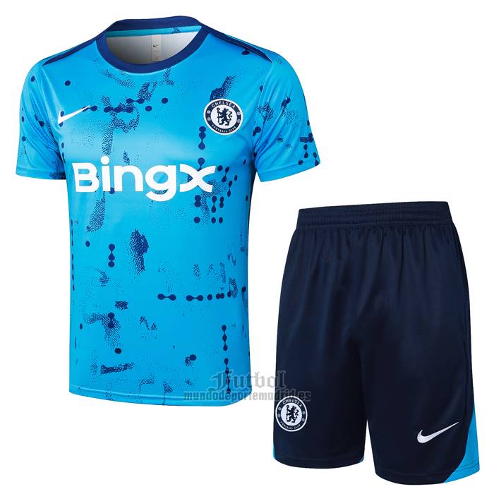 Chandal del Chelsea Manga Corta 2024-2025 Azul - Pantalon Corto